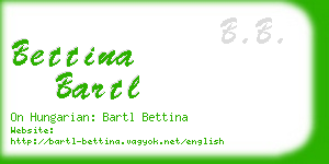 bettina bartl business card